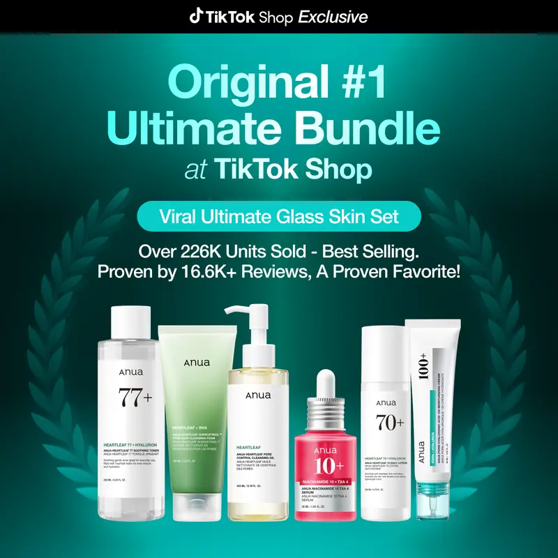 Viral Glass Skin Bundle | PDRN Cream, Niacinamide Serum & Korean Skincare Essentials