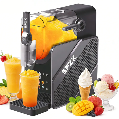 Slushie & Soft Serve Maker, Touch Screen, Temp Display, Compressor, 7 Presets, Auto-Clean, 24H Cold