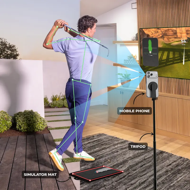 Golf at Home, No-Ball Golf Simulator, Precise Ball-Free Play, Golf Anywhere Anytime