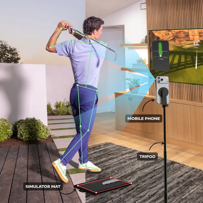 Golf at Home, No-Ball Golf Simulator, Precise Ball-Free Play, Golf Anywhere Anytime