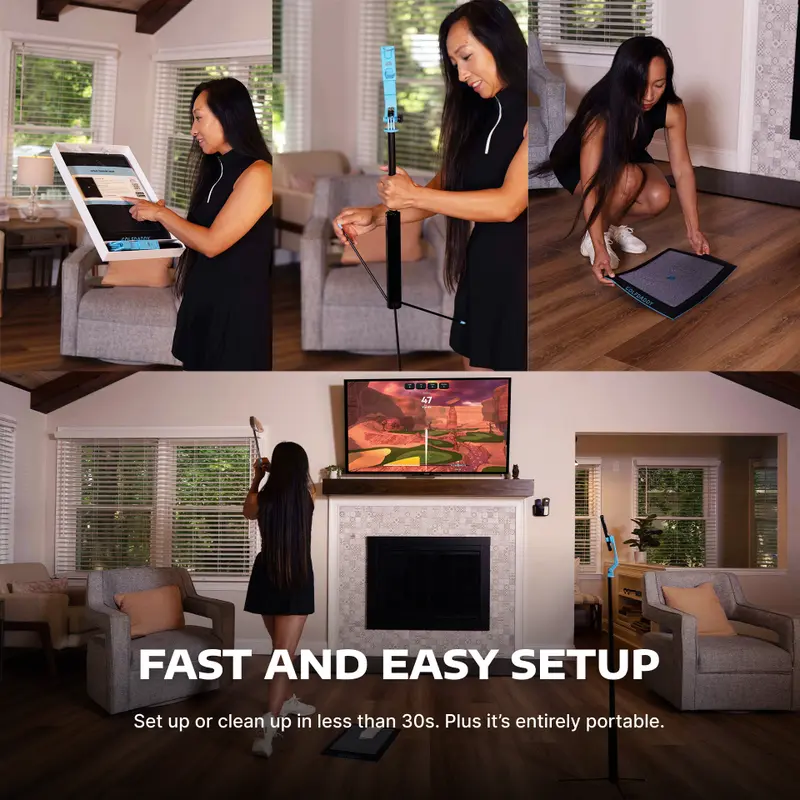 Golf at Home, No-Ball Golf Simulator, Precise Ball-Free Play, Golf Anywhere Anytime
