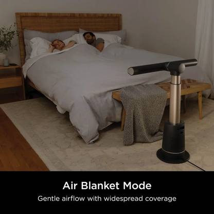 TurboBlade Bladeless Fan, 20m Airflow, Quiet, 10 Speeds, 180° Osc., Remote, Timer